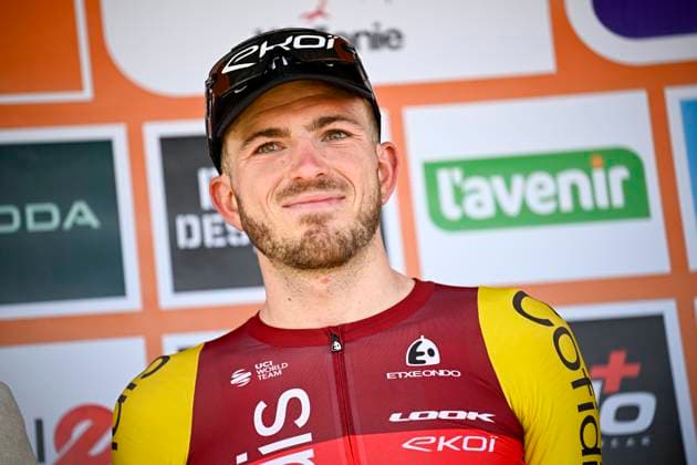 Tour de Wallonie 2025 Stage 5 BERTRIX, BELGIUM - JULY 30 : Izquierdo Clément (FRA) of Cofidis on the podium during stage 5 of the 30th edition of Tour de Wallonie an UCI ProSeries 2.Pro cycling road race stage for Men Elite of 183.2 km with start in Bertrix and finish in Bertrix on July 30, 2025 in Bertrix, Belgium, 30 07 2025 ( Motordriver Louis Bidlot - Bertrix Belgium  Copyright: xTomasxSiskx