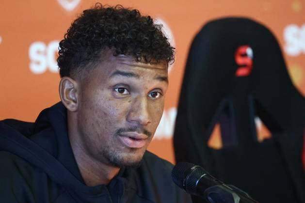 Ahead of Shakhtar Donetsk v Besiktas - UEFA Europa League Qualifying KRAKOW, POLAND - JULY 30: Felix Udokhai of Besiktas attends the press conference, PK, Pressekonferenz ahead of UEFA Europa League second qualifying round match between Shakhtar Donetsk and Besiktas at Municipal Stadium in Krakow Poland on July 30, 2025. Jakub Porzycki Anadolu Krakow Poland. Editorial use only. Please get in touch for any other usage.  Copyright: x2025xAnadoluxJakubxPorzyckix