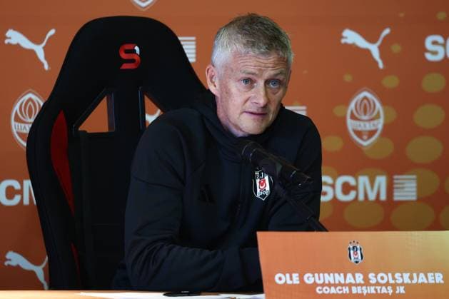 Ahead of Shakhtar Donetsk v Besiktas - UEFA Europa League Qualifying KRAKOW, POLAND - JULY 30: Head of Besiktas Ole Gunnar Solskjaer attends the press conference, PK, Pressekonferenz ahead of UEFA Europa League second qualifying round match between Shakhtar Donetsk and Besiktas at Municipal Stadium in Krakow Poland on July 30, 2025. Jakub Porzycki Anadolu Krakow Poland. Editorial use only. Please get in touch for any other usage.  Copyright: x2025xAnadoluxJakubxPorzyckix