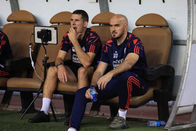 UEFA Champions League Second Qualifying Round Second Leg, Tofiq Bahramov Republican Stadium, Baku, Azerbaijan 30 7 2025 Qarabag vs Shelbourne Shelbourne manager Joey O™Brien Joey O™Brien 30 7 2025  Copyright: x INPHO AleksandarxDjorovicx AS4A2514