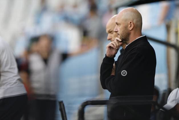 MALMÖ, SWEDEN 20250730 RFS coach Viktors Morozs during Wednesdays Champions League second qualifying round football match between Swedens Malmö FF and Latvias RFS at Eleda Stadion, New Malmö Stadium, in Malmö July 30, 2025 MALMÖ SWEDEN x10600x  Copyright: xAndreasxHillergren TTx CHAMPIONS LEAGUE KVAL MALMÖ FF-RFS