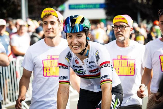 TOUR DE FRANCE FEMMES 5 eme etape PHOTOPQR LA MONTAGNE SALESSE Florian ; ; 30 07 2025 ; TOUR DE FRANCE FEMMES , arrivee a GUERET le 30 07 25 , photo florian salesse SPORTS CYCLISME TDF Women s Tour de france, on july 29th 2025 France  Copyright: xPHOTOPQR LAxMONTAGNE MAXPPPxSALESSExFlorianx 20250730LMT2186 20250730LMT2186