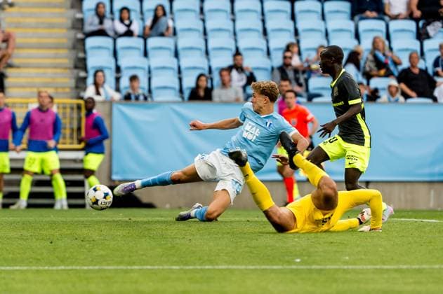250730 Hugo Bolin of Malmö FF during the UEFA Champions League qualifier football match between Malmö FF and FK RFS on July 30, 2025 in Malmö Photo Christian Örnberg BILDBYRAN COP 166 CO0596 fotboll football soccer fotball uefa champions league qualifier champions league malmö ff fk rfs bbeng bbauto  Copyright: CHRISTIANxÖRNBERG BB250730CO024