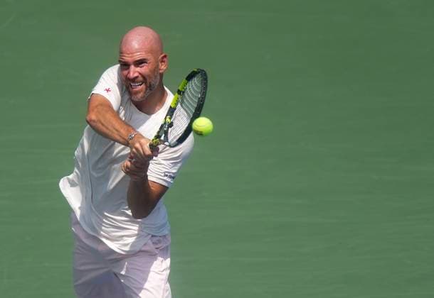 July 30, 2025, Toronto, On, CANADA: Mannarino, of France, returns the ball against Ben Shelton, of the United States, during second round tennis action at the National Bank Open in Toronto on Wednesday, July 30, 2025. Canada News - July 30, 2025 - ZUMAc35_ 20250730_zaf_c35_027 Copyright: xNathanxDenettex
