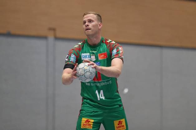 30 07 2025, xgox, handball test match SC Magdeburg Fredericia Handboldklub emspor, v l Omar Ingi Magnusson Magdeburg, 14 at the seven-meter Ilsenburg