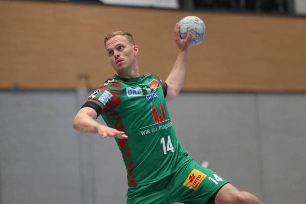 30 07 2025, xgox, handball test match SC Magdeburg Fredericia Handboldklub emspor, v l Omar Ingi Magnusson Magdeburg, 14 at the seven-meter Ilsenburg