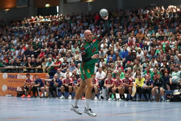 30 07 2025, xtgx, handball, test match, SC Magdeburg Fredericia Handboldklub v l Tim Hornke Magdeburg, 17 throws goal, goal scorer, scores goal, scores the goal Ilsenburg