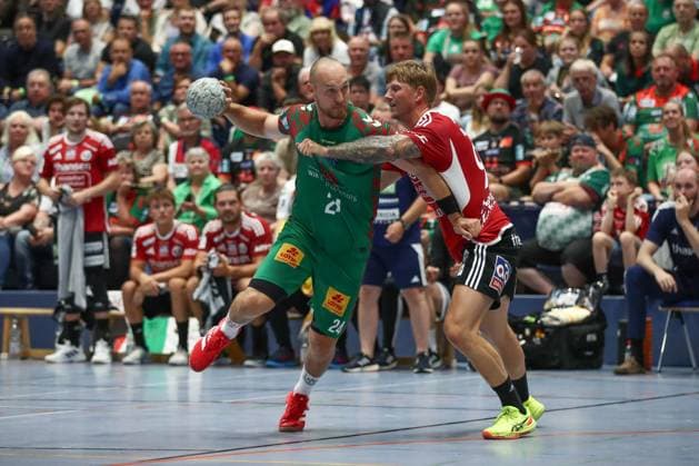 30 07 2025, xtgx, handball, test match, SC Magdeburg Fredericia Handboldklub v l Christian O Sullivan Magdeburg, 24 throws goal, goal scorer, scores goal, scores the goal Ilsenburg