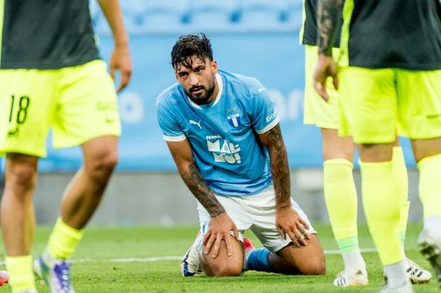 250730 Sead Haksabanovic of Malmö FF looks dejected during the UEFA Champions League qualifier football match between Malmö FF and FK RFS on July 30, 2025 in Malmö Photo Christian Örnberg BILDBYRAN COP 166 CO0596 fotboll, football, soccer, fotball,uefa champions league qualifi  Copyright: CHRISTIANxÖRNBERG BB250730CO058
