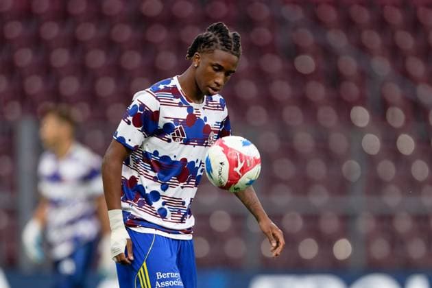 Geneva, Switzerland, July 30 2025 : Keyan Varela (29 Servette FC) during warm-up prior the UEFA Champions League Second Qualifying Round match between Servette FC and Viktoria Plzen at Stade de Geneve in Geneva, Switzerland (Giuseppe Velletri SPP) Copyright: xGiuseppexVelletrix xSPPx spp-en-GiVeSp-DZ9_9297