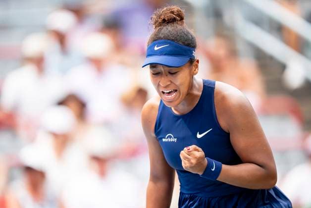 July 30, 2025, Montreal, Pq, CANADA: Naomi Osaka of Japan reacts during second round tennis action against Liudmila Samsonova of Russia at the National Bank Open tennis tournament in Montreal on Wednesday, July 30, 2025. Canada News - July 30, 2025  - ZUMAc35_ 20250730_zaf_c35_062 Copyright: xChristopherxKatsarovx