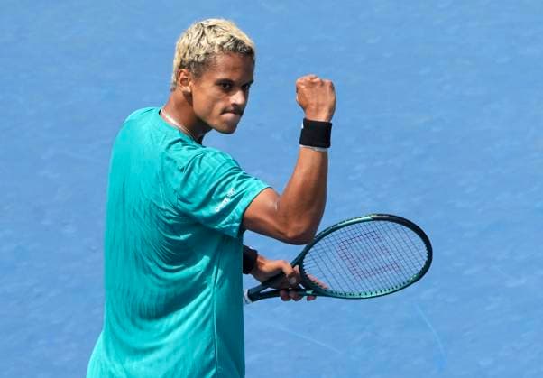 July 30, 2025, Toronto, On, CANADA: Gabriel Diallo of Canada reacts against Matteo Gigante of Italy during second round tennis action at the National Bank Open in Toronto on Wednesday, July 30, 2025. Canada News - July 30, 2025  - ZUMAc35_ 20250730_zaf_c35_079 Copyright: xNathanxDenettex