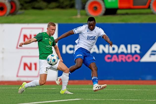 2025.07.30 Kopavogur Pilka nozna , Liga Mistrzow UEFA sezon 2025 26 Breidablik Kopavogur - Lech Poznan N z Valgeir Valgeirsson, Timothy Ouma Foto Henryk Lipinski PressFocus 2025.07.30 Kopavogur UEFA Champions League , 2025 2026 season Breidablik Kopavogur - Lech Poznan Valgeir Valgeirsson, Timothy Ouma Credit: Henryk Lipinski PressFocus NEWSPIX.PL --- newspix.pl 