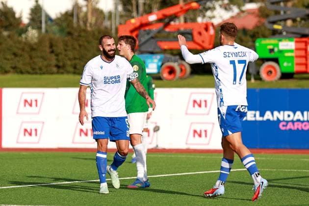 2025.07.30 Kopavogur Pilka nozna , Liga Mistrzow UEFA sezon 2025 26 Breidablik Kopavogur - Lech Poznan N z Mikael Ishak, Filip Szymczak, radosc po bramce na 0-1, gol, bramka Foto Henryk Lipinski PressFocus 2025.07.30 Kopavogur UEFA Champions League , 2025 2026 season Breidablik Kopavogur - Lech Poznan Mikael Ishak, Filip Szymczak, radosc po bramce na 0-1, gol, bramka Credit: Henryk Lipinski PressFocus NEWSPIX.PL --- newspix.pl