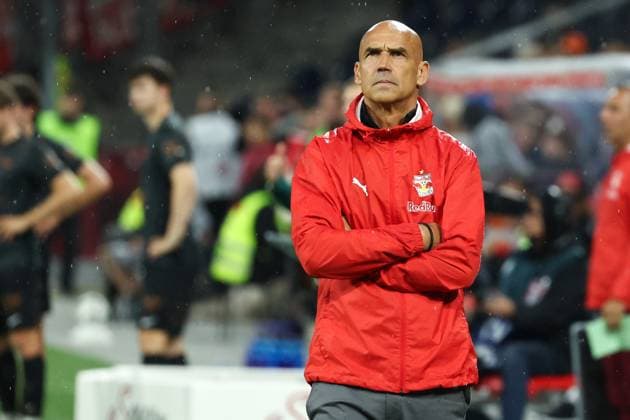 SOCCER - UEFA CL, RBS vs Brann SALZBURG,AUSTRIA,30.JUL.25 - SOCCER - UEFA Champions League, qualification, Red Bull Salzburg vs SK Brann Bergen. Image shows head coach Thomas Letsch (RBS).  GEPAxpictures xDavidxGeieregger