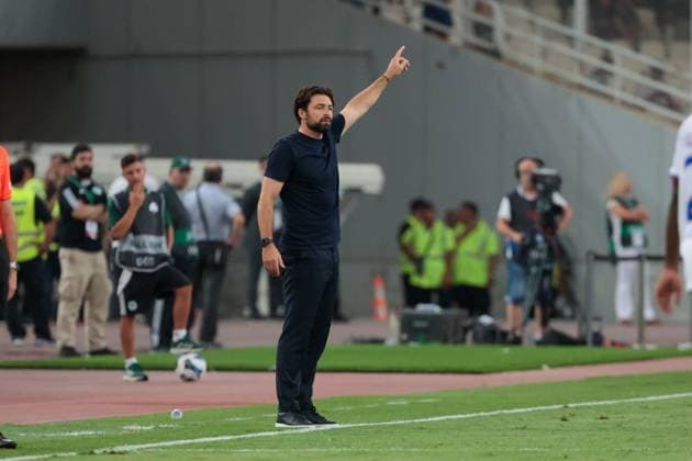 Panathinaikos F.C. v Rangers UEFA Champions League Russell Martin Manager of Rangers during the UEFA Champions League Second Qualifying Round Second Leg match at the Olympic Stadium (Greece), Marousi UK Newspapers OUT Copyright: xYannisxHalasx FIL-22021-0087