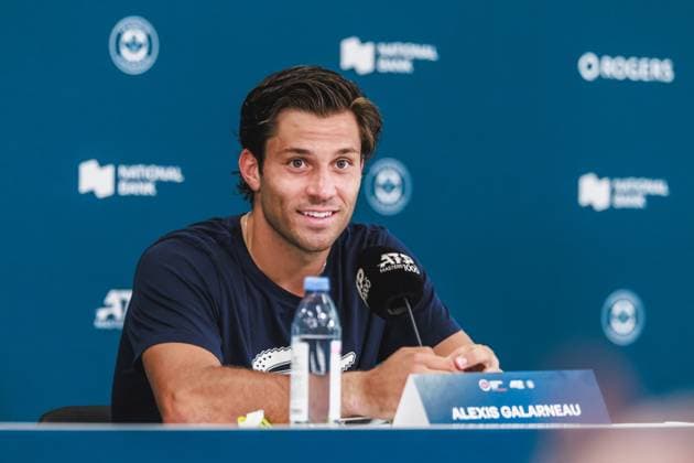 July 30, 2025, Toronto, Ontario, Canada: ALEXIS GALARNEAU of Canada is seen during a press conference, PK, Pressekonferenz at the 2025 National Bank Open at Sobeys Stadium in Toronto, Ontario. Toronto Canada - ZUMAt160 20250730_zip_t160_005 Copyright: xMathewxTsangx