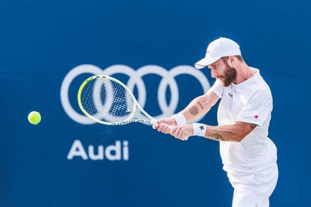July 30, 2025, Toronto, Ontario, Canada: CORENTIN MOUTET of France is seen in action against ALEJANDRO DAVIDOVICH FOKINA of Spain during men s singles second-round action at the 2025 National Bank Open at Sobeys Stadium in Toronto, Ontario. Toronto Canada - ZUMAt160 20250730_zip_t160_030 Copyright: xMathewxTsangx
