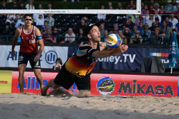European Championship Beach Volleyball Düsseldorf, 30 07 2025 Clemens Wickler GER European Championship Beach Volleyball Düsseldorf on 30 07 2025 Copyright: xBEAUTIFULxSPORTS PeterxWeberx