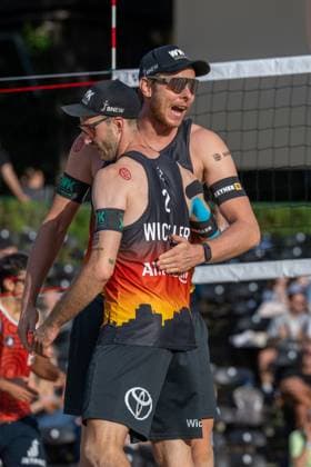 European Championship Beach Volleyball Düsseldorf, 30 07 2025 Nils Ehlers GER , Clemens Wickler GER European Championship Beach Volleyball Düsseldorf on 30 07 2025 Copyright: xBEAUTIFULxSPORTS PeterxWeberx