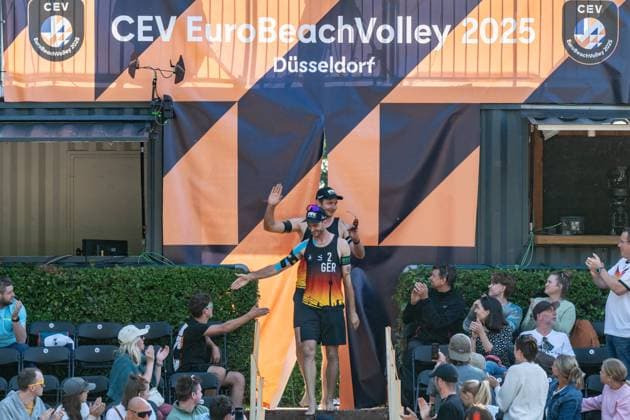 European Championship Beach Volleyball Düsseldorf, 30 07 2025 Clemens Wickler GER European Championship Beach Volleyball Düsseldorf on 30 07 2025 Copyright: xBEAUTIFULxSPORTS PeterxWeberx
