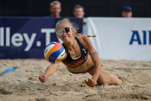 European Championship Beach Volleyball Düsseldorf, 30 07 2025 Paula Schürholz GER European Championship Beach Volleyball Düsseldorf on 30 07 2025 Copyright: xBEAUTIFULxSPORTS PeterxWeberx
