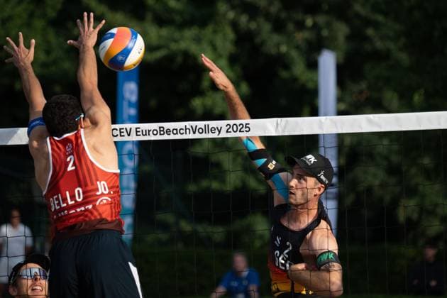 European Championship Beach Volleyball Düsseldorf, 30 07 2025 Clemens Wickler GER European Championship Beach Volleyball Düsseldorf on 30 07 2025 Copyright: xBEAUTIFULxSPORTS PeterxWeberx