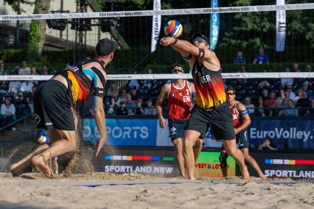 European Championship Beach Volleyball Düsseldorf, 30 07 2025 Nils Ehlers GER European Championship Beach Volleyball Düsseldorf on 30 07 2025 Copyright: xBEAUTIFULxSPORTS PeterxWeberx