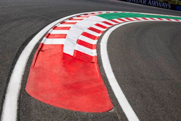 F1 - HUNGARIAN GRAND PRIX 2025 Kerb, illustration during the 2025 Formula 1 Lenovo Hungarian Grand Prix, 14th round of the 2025 FIA Formula One World Championship, WM, Weltmeisterschaft from August 1 to 3, 2025 on the Hungaroring, in Mogyorod, Hungary - MogyorodHungary  Copyright: xJulienxDelfossex