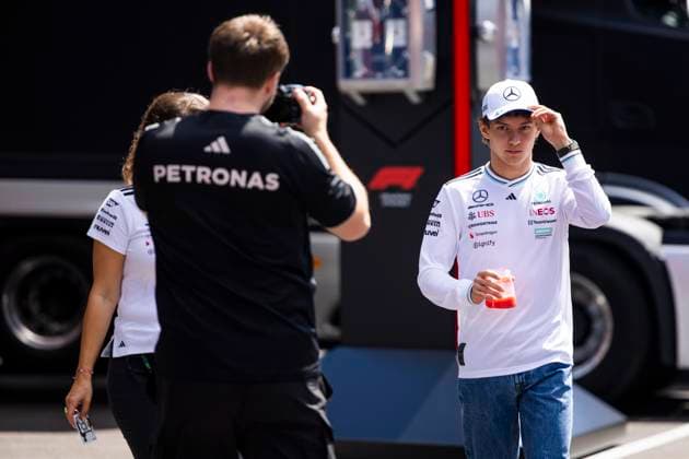 F1 - HUNGARIAN GRAND PRIX 2025 KIMI ANTONELLI Andrea (ita), Mercedes AMG F1 Team W16, portrait during the 2025 Formula 1 Lenovo Hungarian Grand Prix, 14th round of the 2025 FIA Formula One World Championship, WM, Weltmeisterschaft from August 1 to 3, 2025 on the Hungaroring, in Mogyorod, Hungary - MogyorodHungary  Copyright: xJulienxDelfossex