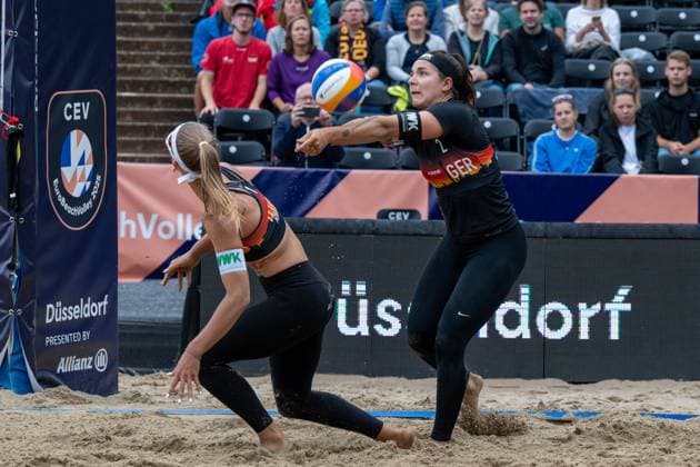 European Championship Beach Volleyball Düsseldorf, 31 07 2025 Anna Grüne GER European Championship Beach Volleyball Düsseldorf on 31 07 2025 Copyright: xBEAUTIFULxSPORTS PeterxWeberx