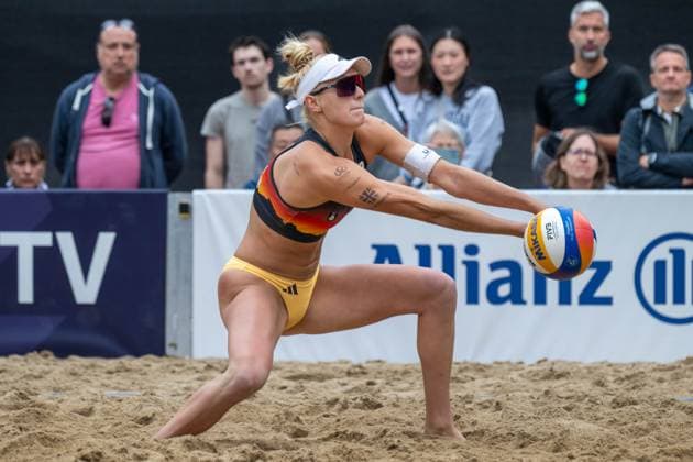 European Championship Beach Volleyball Düsseldorf, 31 07 2025 Linda Bock GER European Championship Beach Volleyball Düsseldorf on 31 07 2025 Copyright: xBEAUTIFULxSPORTS PeterxWeberx
