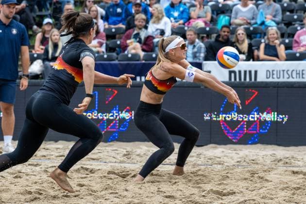 European Championship Beach Volleyball Düsseldorf, 31 07 2025 Sandra Ittlinger GER European Championship Beach Volleyball Düsseldorf on 31 07 2025 Copyright: xBEAUTIFULxSPORTS PeterxWeberx