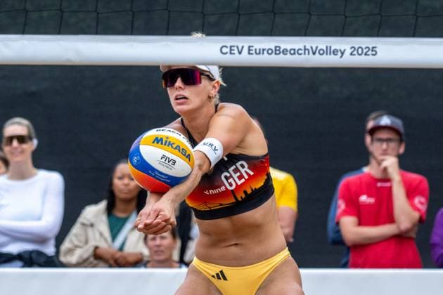 European Championship Beach Volleyball Düsseldorf, 31 07 2025 Linda Bock GER European Championship Beach Volleyball Düsseldorf on 31 07 2025 Copyright: xBEAUTIFULxSPORTS PeterxWeberx