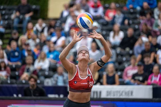 European Championship Beach Volleyball Düsseldorf, 31 07 2025 Anouk Verge Depre SUI European Championship Beach Volleyball Düsseldorf on 31 07 2025 Copyright: xBEAUTIFULxSPORTS PeterxWeberx