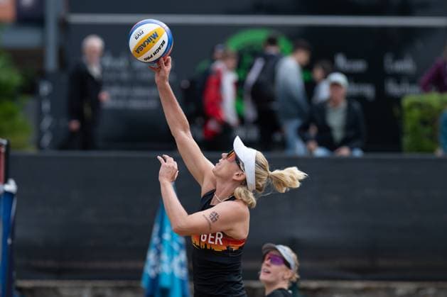 European Championship Beach Volleyball Düsseldorf, 31 07 2025 European Championship Beach Volleyball Düsseldorf on 31 07 2025 Copyright: xBEAUTIFULxSPORTS PeterxWeberx
