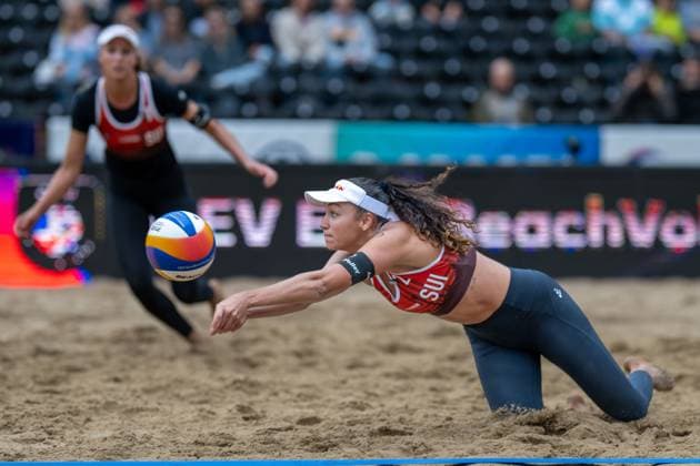 European Championship Beach Volleyball Düsseldorf, 31 07 2025 Zoe Verge Depre SUI European Championship Beach Volleyball Düsseldorf on 31 07 2025 Copyright: xBEAUTIFULxSPORTS PeterxWeberx