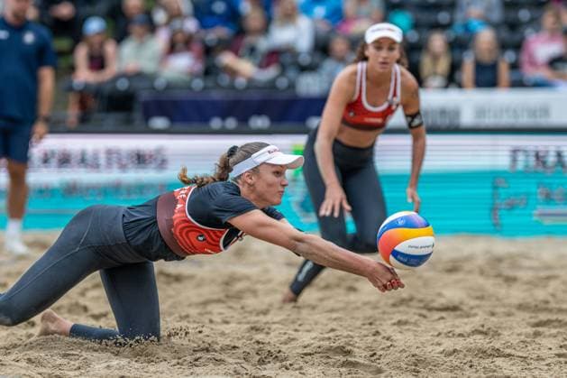 European Championship Beach Volleyball Düsseldorf, 31 07 2025 Anouk Verge Depre SUI European Championship Beach Volleyball Düsseldorf on 31 07 2025 Copyright: xBEAUTIFULxSPORTS PeterxWeberx