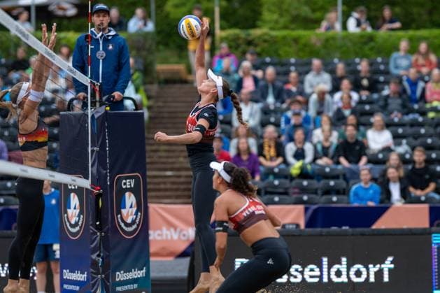European Championship Beach Volleyball Düsseldorf, 31 07 2025 Anouk Verge Depre SUI European Championship Beach Volleyball Düsseldorf on 31 07 2025 Copyright: xBEAUTIFULxSPORTS PeterxWeberx
