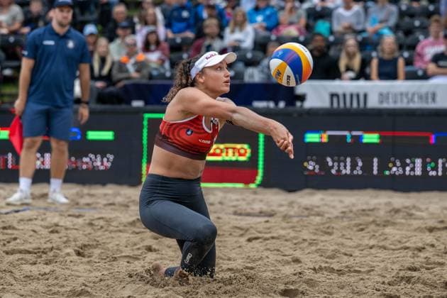 European Championship Beach Volleyball Düsseldorf, 31 07 2025 Zoe Verge Depre SUI European Championship Beach Volleyball Düsseldorf on 31 07 2025 Copyright: xBEAUTIFULxSPORTS PeterxWeberx