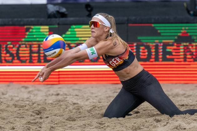European Championship Beach Volleyball Düsseldorf, 31 07 2025 Sandra Ittlinger GER European Championship Beach Volleyball Düsseldorf on 31 07 2025 Copyright: xBEAUTIFULxSPORTS PeterxWeberx