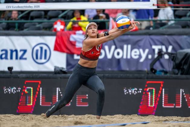European Championship Beach Volleyball Düsseldorf, 31 07 2025 Zoe Verge Depre SUI European Championship Beach Volleyball Düsseldorf on 31 07 2025 Copyright: xBEAUTIFULxSPORTS PeterxWeberx