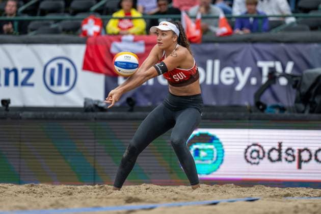European Championship Beach Volleyball Düsseldorf, 31 07 2025 Zoe Verge Depre SUI European Championship Beach Volleyball Düsseldorf on 31 07 2025 Copyright: xBEAUTIFULxSPORTS PeterxWeberx