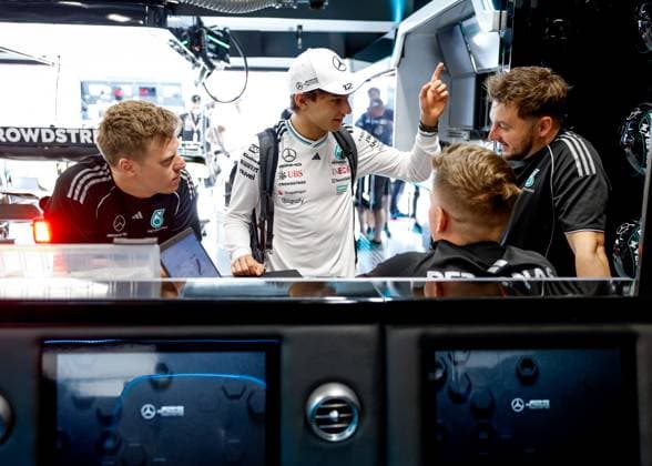 12 Andrea Kimi Antonelli ITA, Mercedes AMG Petronas F1 Team , F1 Grand Prix of Hungary at Hungaroring on July 31, 2025 in Budapest, Hungary Photo by HOCH ZWEI Budapest Hungary