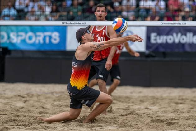 European Championship Beach Volleyball Düsseldorf, 31 07 2025 Lukas Pfretzschner GER European Championship Beach Volleyball Düsseldorf on 31 07 2025 Copyright: xBEAUTIFULxSPORTS PeterxWeberx