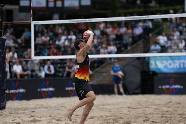 European Championship Beach Volleyball Düsseldorf, 31 07 2025 European Championship Beach Volleyball Düsseldorf on 31 07 2025 Copyright: xBEAUTIFULxSPORTS PeterxWeberx