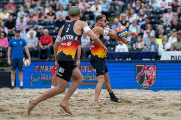 European Championship Beach Volleyball Düsseldorf, 31 07 2025 Jonas Sagstetter GER European Championship Beach Volleyball Düsseldorf on 31 07 2025 Copyright: xBEAUTIFULxSPORTS PeterxWeberx
