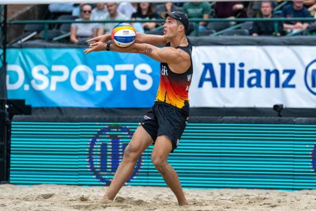 European Championship Beach Volleyball Düsseldorf, 31 07 2025 Sven Winter GER European Championship Beach Volleyball Düsseldorf on 31 07 2025 Copyright: xBEAUTIFULxSPORTS PeterxWeberx