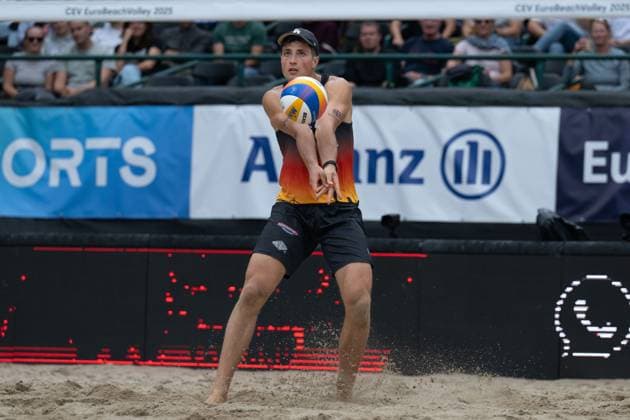 European Championship Beach Volleyball Düsseldorf, 31 07 2025 Sven Winter GER European Championship Beach Volleyball Düsseldorf on 31 07 2025 Copyright: xBEAUTIFULxSPORTS PeterxWeberx