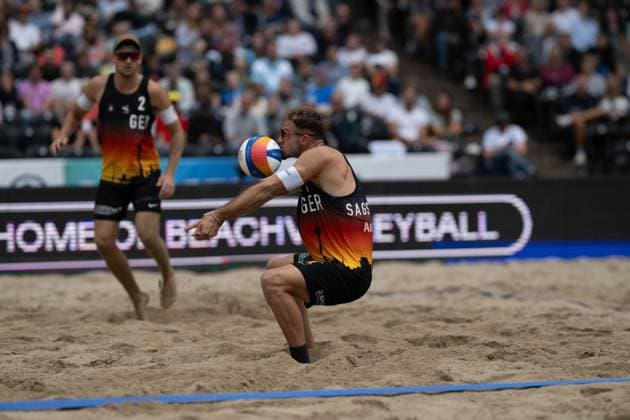 European Championship Beach Volleyball Düsseldorf, 31 07 2025 European Championship Beach Volleyball Düsseldorf on 31 07 2025 Copyright: xBEAUTIFULxSPORTS PeterxWeberx